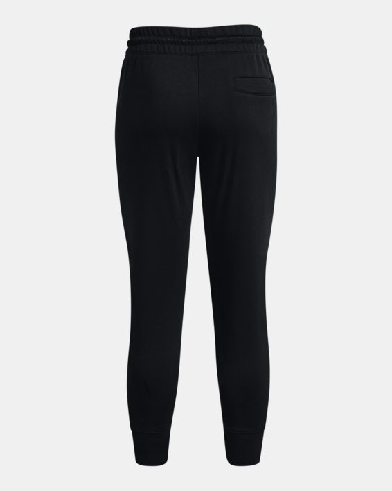 Women's UA Rival Fleece Mesh Pants, Black, pdpMainDesktop image number 5